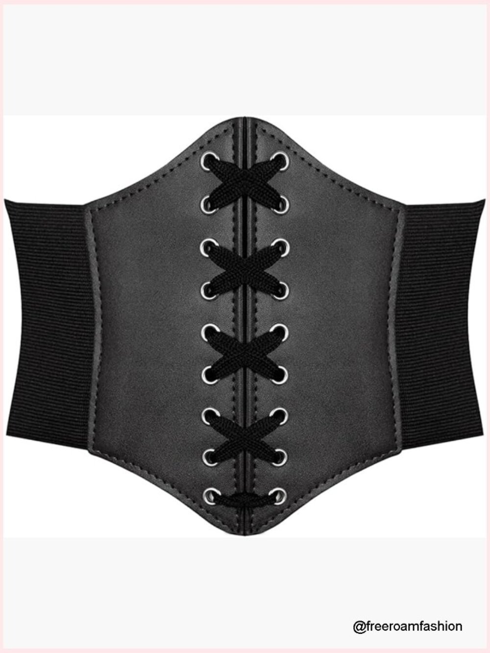 Medieval Leather Corset Belt, Elastic Waistband, Cosplay Accessory